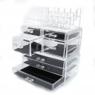 SF-1122-3 Plastic Cosmetics Storage Rack 4 Small Drawers and 3 Larger Drawers Transparent GTN3730584