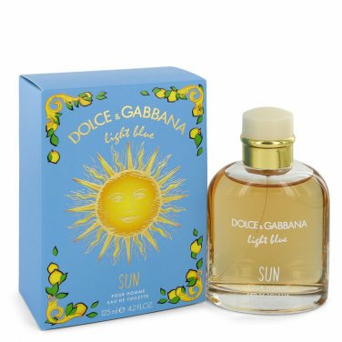 Light Blue Sun Cologne By Dolce & Gabbana Eau De Toilette Spray 4.2 Oz Eau De Toilette Spray DSD3013