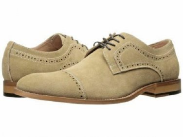 Men's Handmade Oxford Shoes Cap Toe Suede Leather Formal Dress shoes