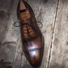 Decent Oxfords Two Tone Handmade Cap Toe Lace Up Office Shoes
