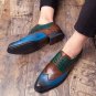 Handmade Men's Multi Color Leather Wing Tip Brogue Lace Up Shoes, Designer Shoes