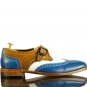 Handmade Men's Multi Color Leather Wing Tip Brogue Monk Strap Shoes, Men Dress Formal Shoes