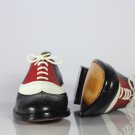 Handmade Multi-Color Leather Wing Tip Brogue Dress Formal Shoes For Men's