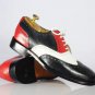Men's Fashionable Multi Color Oxford Handmade Real Leather Wing Tip Brogues Dress Shoes