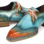 Sterling Blucher Multi Color Wing Tip Brogues Toe Patina Fashionable Luxury Pairs Handmade Shoes