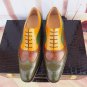 Oxford Multi Color Wing Tip Brogues Luxury Pairs Handmade Shoes