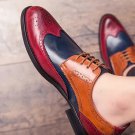 Men’s Handmade Multi Color Leather Shoes, Men’s Wing Tip Lace Up Leather Shoe’s