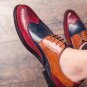 Men’s Handmade Multi Color Leather Shoes, Men’s Wing Tip Lace Up Leather Shoe’s
