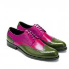 Sophisticated Multi Color Full Brogue Superior Leather Wedding Shoes