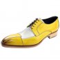 Real Leather Men's Wear Blucher Sterling Patina Laced Up Multi Color Shoes