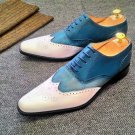 Style Wing Tip Brogues Multi Color Genuine Leather Excelling Luxury Wear Business Shoes