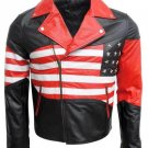 Men's American Flag Motorcycle Jacket
