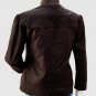 New Black Color Leather Studded jacket Zipper Closure Band Collar For Women