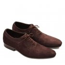Chocolate  Brown Plain Toe Balmorals Stable Leather Formal Shoes