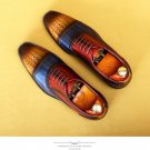 Oxford Mixed Color Brogues Formal Official Social Designer Wedding Luxury Dress Leather Shoes