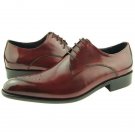 Handmade Oxford Men, Dress Leather Shoes, Burgundy Color Lace Up Shoes