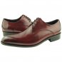 Handmade Oxford Men, Dress Leather Shoes, Burgundy Color Lace Up Shoes