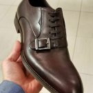 Coffee Brown Monks Men's Single Buckle Premium Quality Leather Handcrafted Shoes