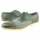 Oxford Sage Color Cap Toe Premium Suede Leather Fashion Men Stylish Shoes