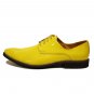Yellow Premium Leather Oxford Party Wear Lace Up Rounded Toe Handmade Men Shoes