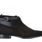 Handmade Men Black color Suede & Leather Jodhpurs Boot, Men Black Dress Shoes