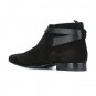 Handmade Men Black color Suede & Leather Jodhpurs Boot, Men Black Dress Shoes
