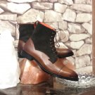 Long Boots Town Tone Brown  Ankle Boots Lace UP Cal Toe Leather Boot For Men's