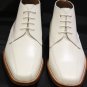 New Handmade Chukka Boot For Men's White Color, Men Ankle Leather Boot Lace Up  Men