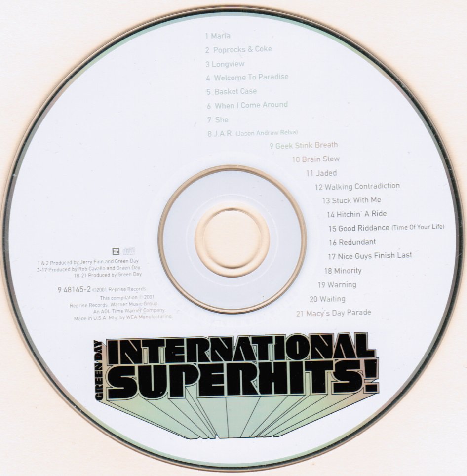 Green Day International Superhits CD