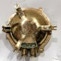 Authentic Reclaimed Ship Salvage Brass Ceiling Bulkhead Deck Light - Target Cage