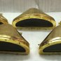 Maritime Exterior Antique Indoor/ Garage Wall Brass Triangle Light Lot of 2