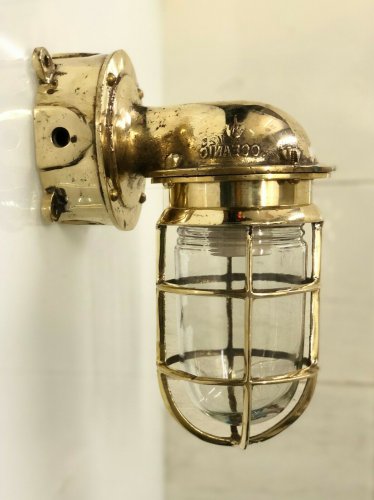 NAUTICAL SHIP MARINE NEW SOLID BRASS SWAN PASSAGEWAY BULKHEAD LIGHT JUNCTION BOX