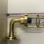 NAUTICAL BULKHEAD NEW SMALL WALL BRASS PASSAGEWAY SHIP LIGHT & SHADE LOT OF 5