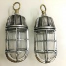 Forbidden Kingdom Festival 2021 Nautical Aluminum Ceiling Pendant Light Lot of 2