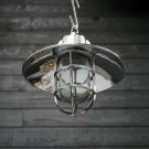 MARINE ALUMINIUM PASSAGEWAY BULKHEAD CEILING PENDANT SHIP LIGHT & SHADE LOT 30