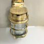 NAUTICAL ANTIQUE SHIP MARINE OLD BRASS SWAN PASSAGEWAY BULKHEAD LIGHT LOT OF 2