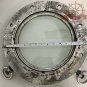 ORIGINAL VINTAGE STYLE MARITIME SHIP ALUMINIUM PORTHOLE/WINDOW WITH TWO DOG
