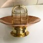AUTHENTIC NAUTICAL ANTIQUES OLD SHIP BRASS ORIGINAL MOUNT BULKHEAD SHADE LIGHT