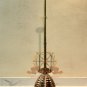 MID CENTURY COPPER & BRASS SMOOTH CARGO SHIPS DECK PENDANT/CEILING LIGHT LOT 5