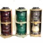 Old Vintage PERKO Ship/Boat Marine Navigation Miami USA lights/lamps Set of 3