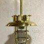 NEW NAUTICAL MARINE SHIP HANGING CARGO SHIP PENDANT LIGHT WITH BRASS SHADE