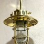 NEW NAUTICAL MARINE SHIP HANGING CARGO SHIP PENDANT LIGHT WITH BRASS SHADE