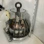 Old Super Cool Heavy Industrial Style Aluminum Hanging/Bulkhead Light Lot of 2
