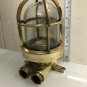 AUTHENTIC NAUTICAL ANTIQUE OLD SHIP BRASS WISKA ORIGINAL WALL MOUNT MARINE LIGHT