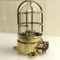 AUTHENTIC NAUTICAL ANTIQUE OLD SHIP BRASS ORIGINAL WALL MOUNT BULKHEAD LIGHT