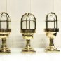 AUTHENTIC NAUTICAL ANTIQUE OLD WISKA SHIP BRASS ORIGINAL WALL MOUNT MARINE LIGHT