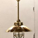 NAUTICAL NEW SOLID BRASS HANGING SHIP LIGHT WITH DEFLECTOR FOR SALE LOT 10