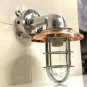 Aluminium Swan Neck 90 Degree Passage Wall Light Extra Copper Shade Junction Box