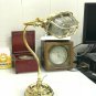 Ship Cast Brass Industrial Desk Lamp Student Bankers Piano Lamp Base Lot of 2