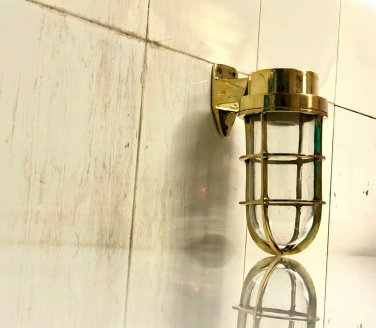 NAUTICAL SHIP MARINE NEW SOLID BRASS WALL SWAN PASSAGEWAY WALL BULKHEAD LIGHT